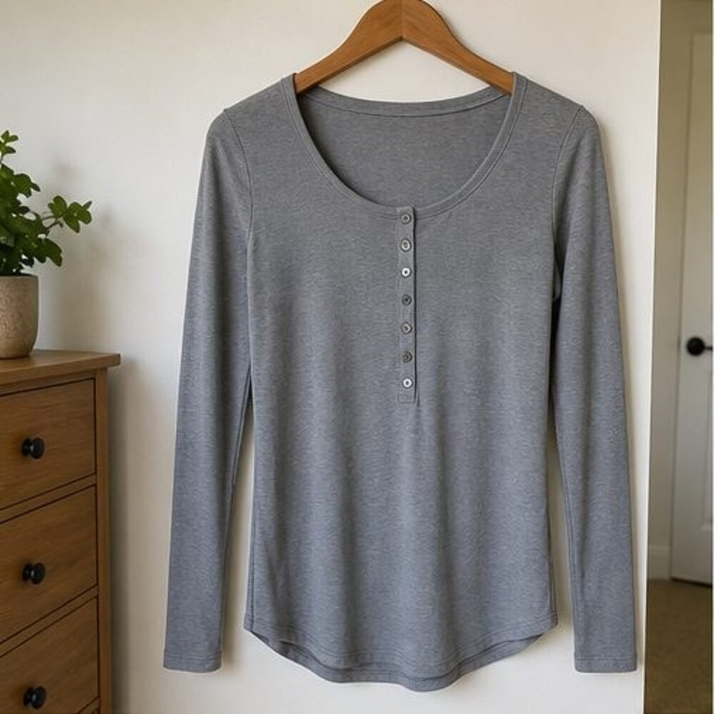 Charcoal Wrap Blouse